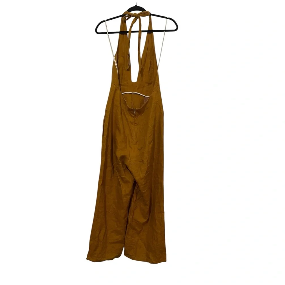 Aritzia Wilfred‎ 100% Linen Halter Jumpsuit Size 2